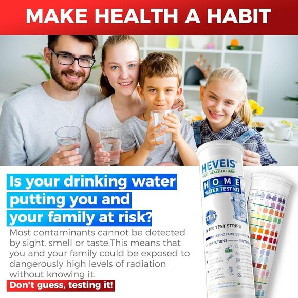 21-in-1 Home Drinking Water Testing Kit - 120 Strips + 4 Bacteria Tests - NEW - Picture 2 of 6